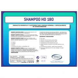 Detergente concentrado. Uso profesional. SHAMPOO HD 180