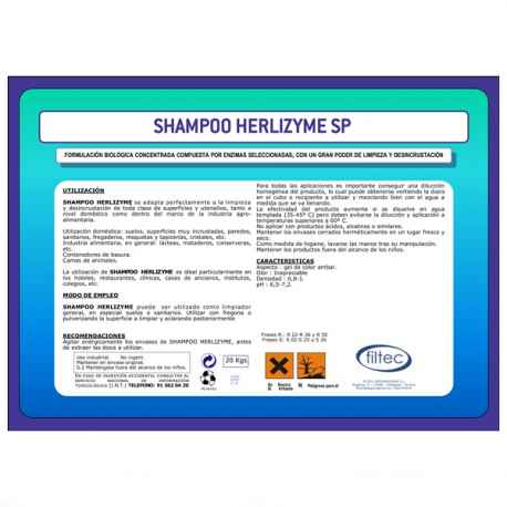 Limpieza biológica SHAMPOO HERLIZYME SP