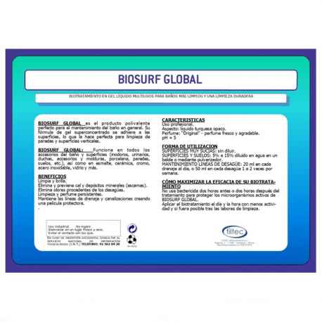 Biotratamiento en gel líquido multiusos BIOSURF GLOBAL