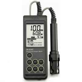 HI 9147-04 Oximetro portatil, SONDA GALVANICA, 4 M.CABLE